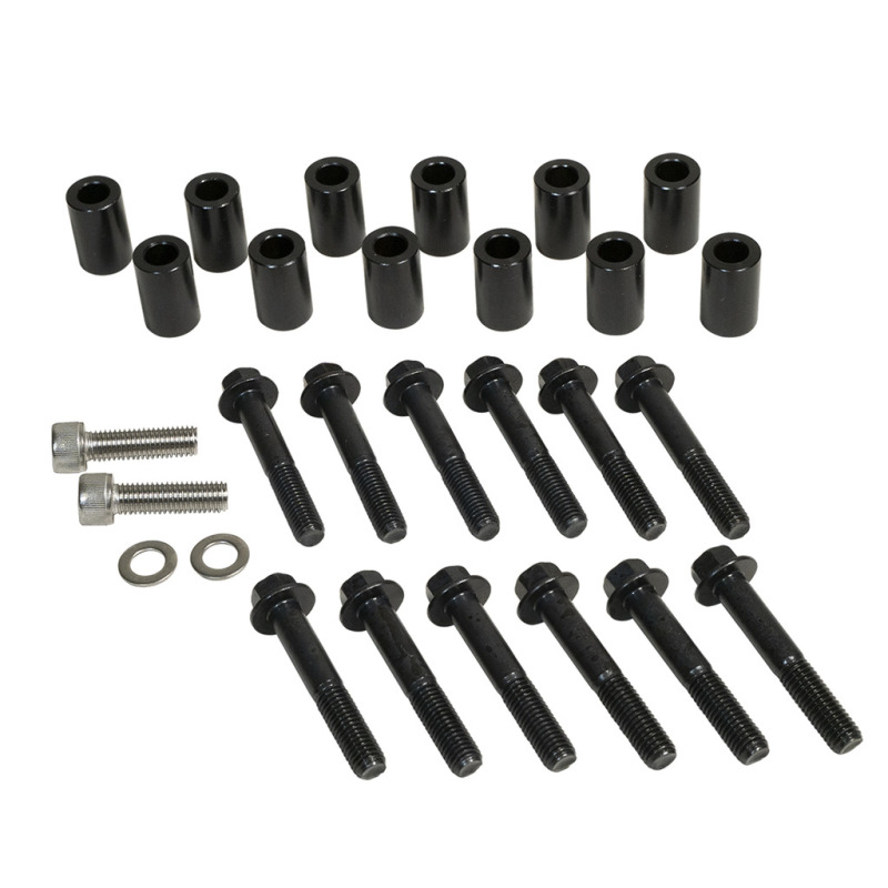 Dodge Ram Exhaust Manifold Bolt and Spacer Kit - BD Diesel - Class 10.9 Bolts and Black Oxide Spacers - Black Oxide - `98-`18